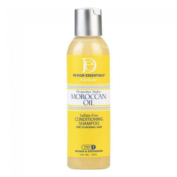 D/E Moroccan Argan Oil Sulfate-Free Shampoo for Damaged, Dry, Curly or Frizzy Hair