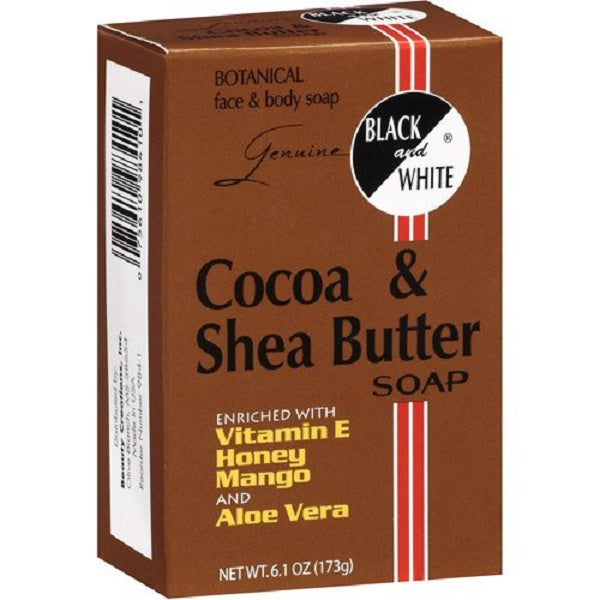 B/W COCOA & SHEA BUTTER SOAP 6