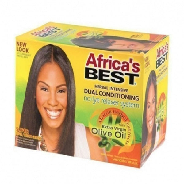 Africa's Best Dual Conditioning No-Lye Relaxer System Kit Super