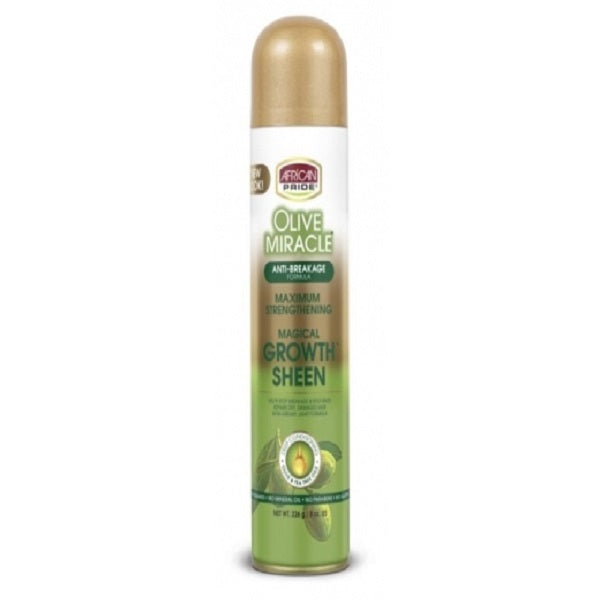 African Pride Olive Miracle Growth Sheen 8 oz