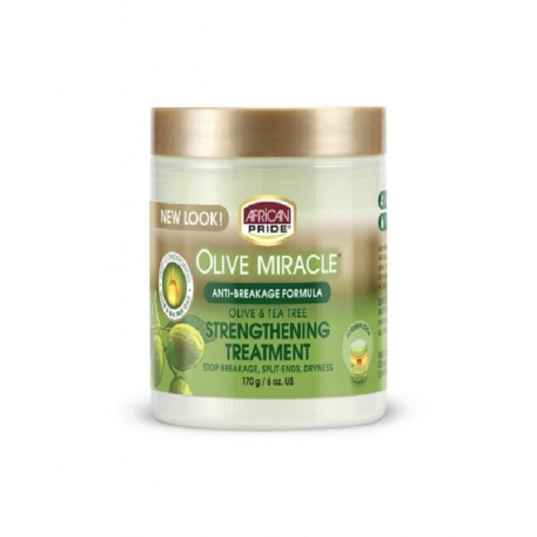 African Pride Olive Miracle Olive & Tea Tree Strengthening Treatment 6 oz
