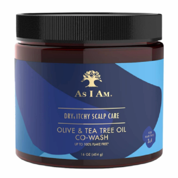 As I Am Dry & Itchy Scalp Olive & Tea Tree Oil Co-Wash 16 oz
