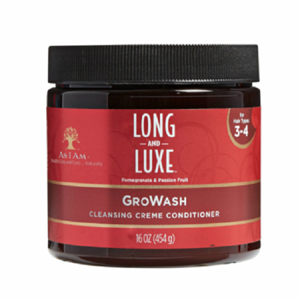As I Am Long and Luxe Gro Wash Cleansing Creme Conditioner 16oz