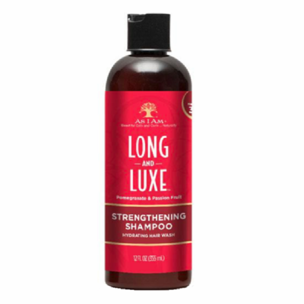 As I Am Long and Luxe Pomegranate & Passion Fruit Strengthening Shampoo 12oz