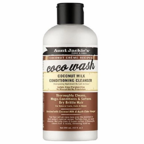 Aunt Jackie's Coconut Creme Coco Wash Coconut Milk Conditioning Cleanser 12 oz