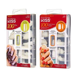 KISS 100 Full-Cover Nails Holds Polish and Nail Art