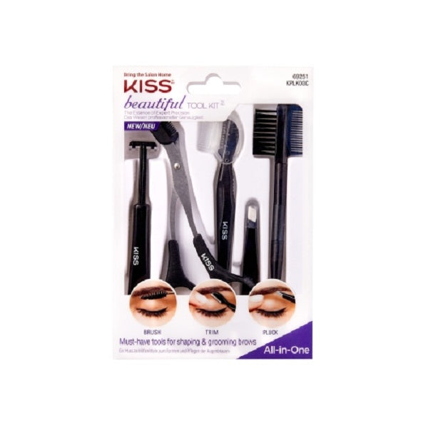 KISS Beautiful Tool Kit All in One for Shaping and Grooming Brows