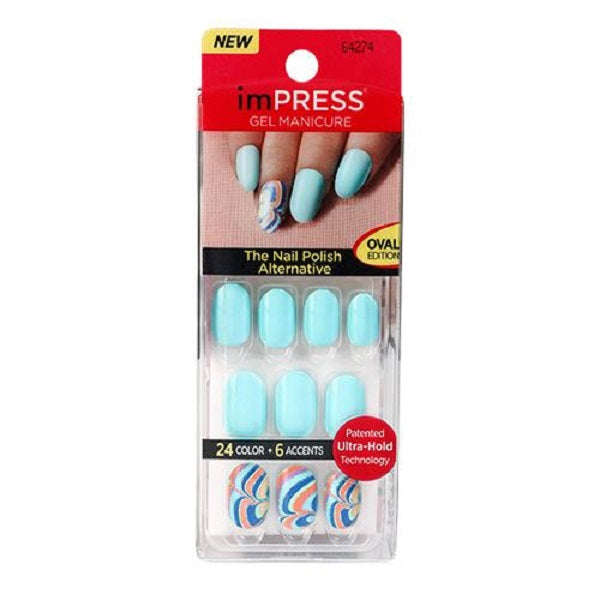 KISS imPress Press on Manicure One Step Gel 30 nails