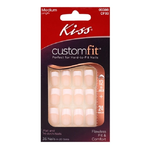 Kiss Custom Fit HI-ARCH 36 Nails 20 Sizes