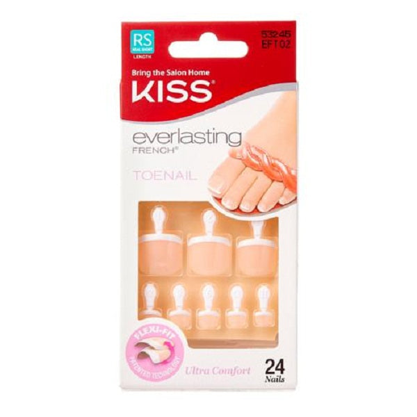 Kiss Everlasting French Toenail 24 Nails