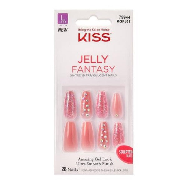 Kiss Jelly Fantasy on Trend Translucent Nails 28pcs