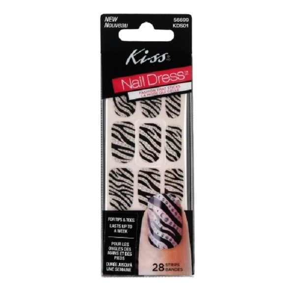 Kiss Nail Dress Fashion that Sticks for Tips & Toes 28 Strips