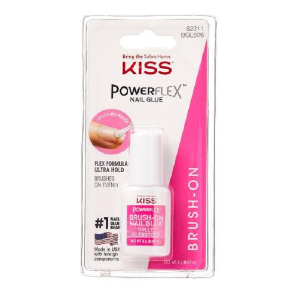 Kiss Power Flex Brush On Nail Glue 0.17oz