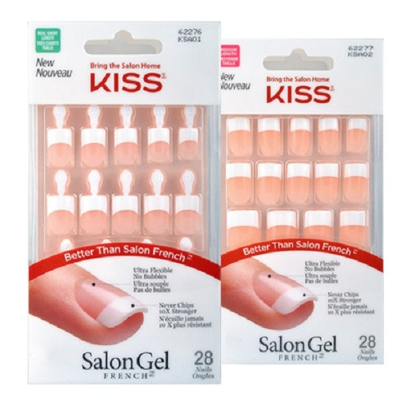 Kiss Salon Gel French 28 Nails
