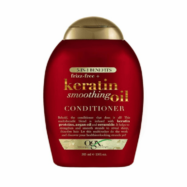 OGX Frizz-Free + Keratin Smoothing Oil Conditioner 13 oz