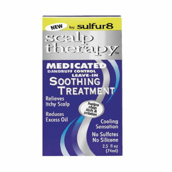Sulfur 8 Medicated Dandruff Control Leave-In Soothing Treatment 2.5 oz
